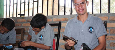 Waisenkinder im Arbeitsprojekt